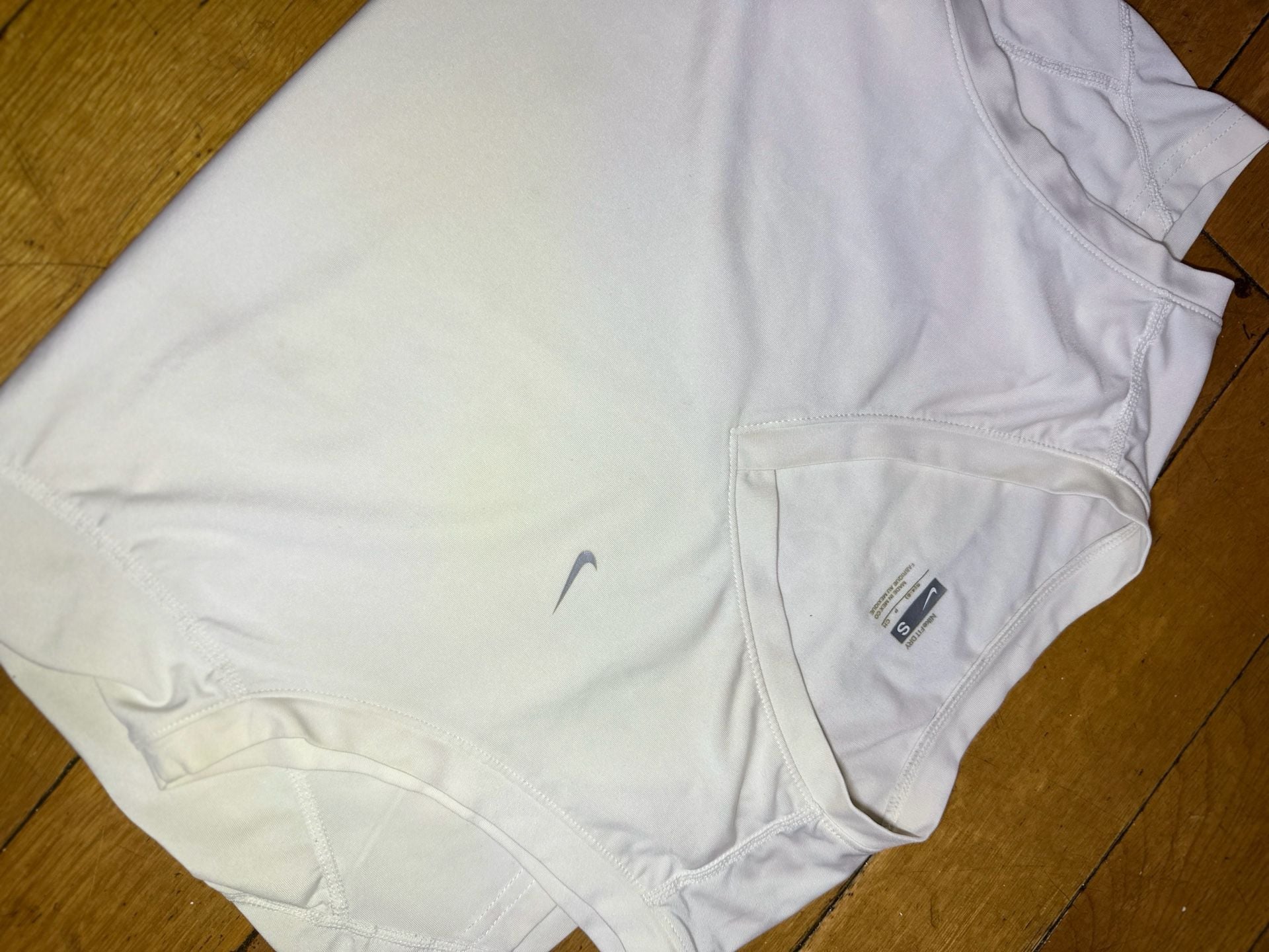 Nike Tank Top Size S White Dri-FIT Athletic V-Neck 5