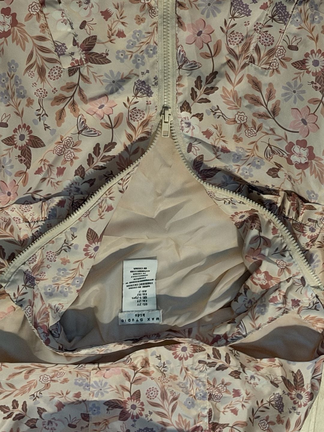 Max Studio Kids Hooded Jacket Size 2T Pink Floral 3