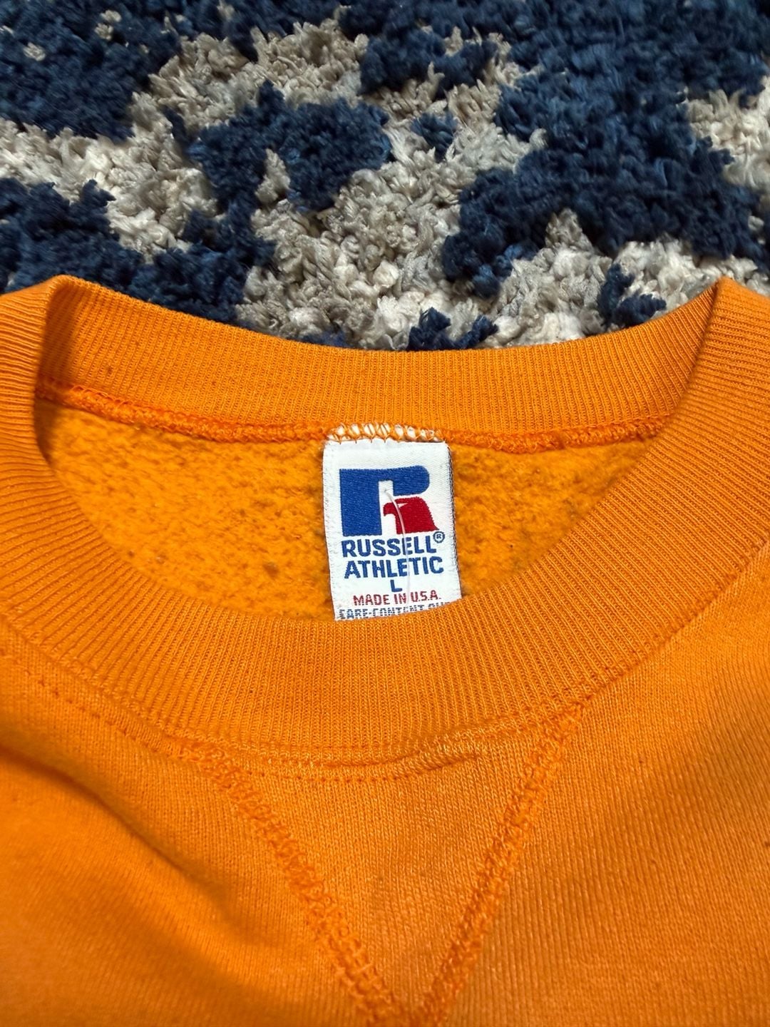 Russell Athletic Tennessee Volunteers Sweatshirt Size L Orange Crewneck 3