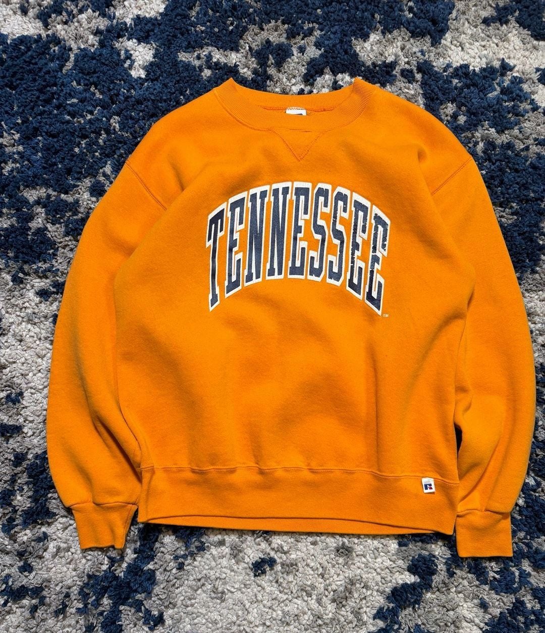 Russell Athletic Tennessee Volunteers Sweatshirt Size L Orange Crewneck 2