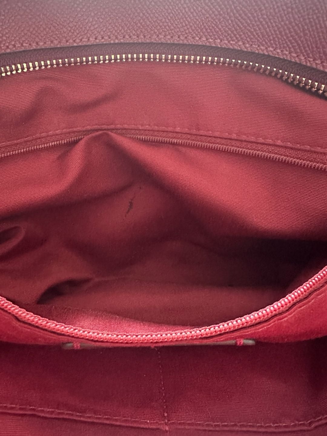 Coach City Tote Red Leather Crossgrain Leather Zip Tote 13