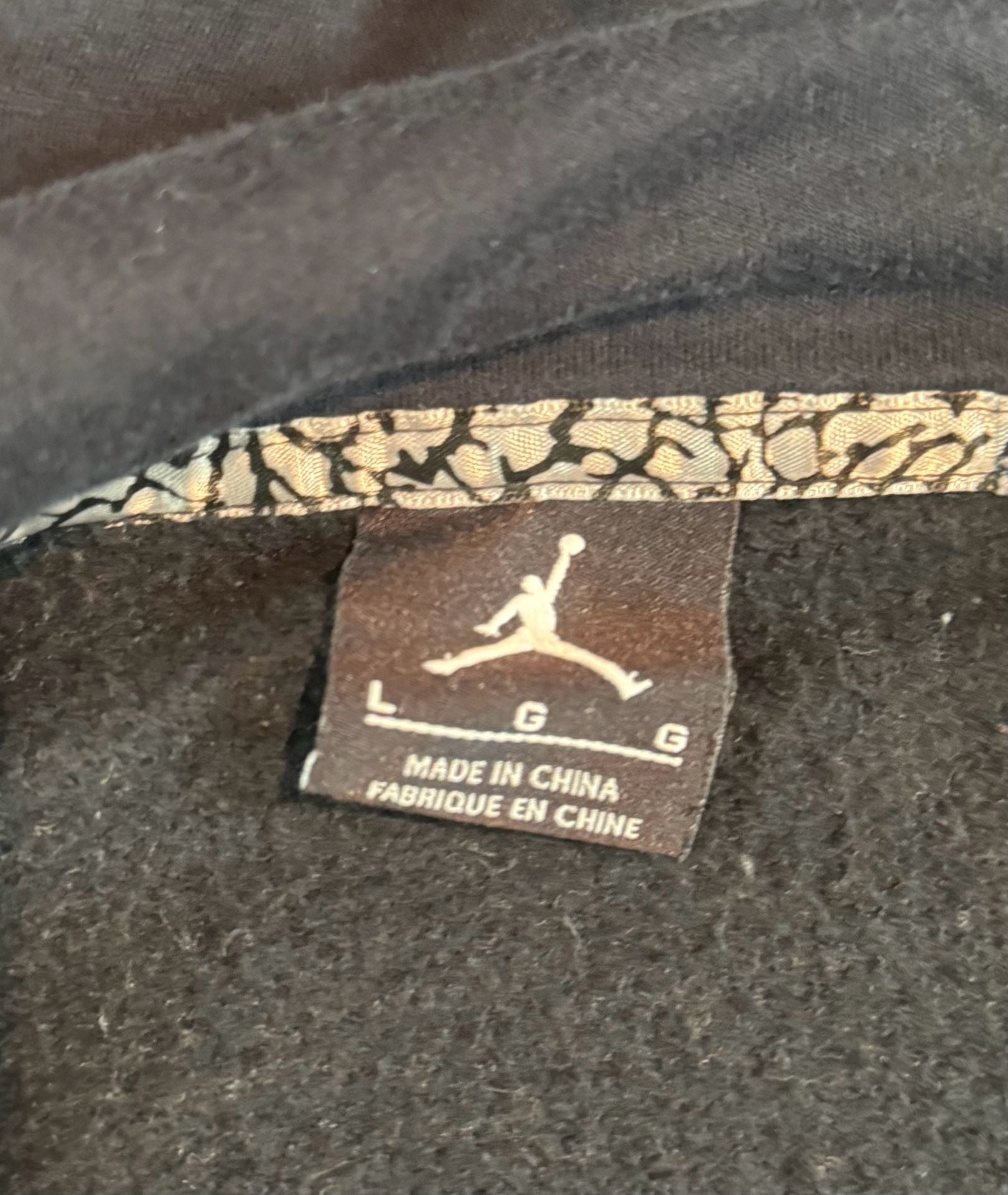Jordan Varsity Hoodie Size L Black Purple Green 5