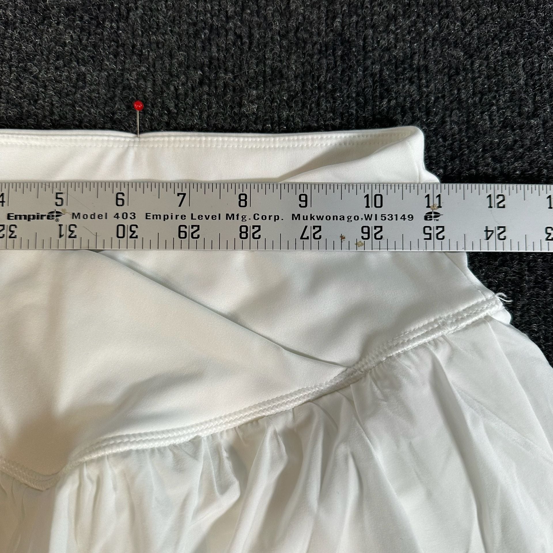 Aero Dwntme Skort Size S White Athletic Crossover Flutter 6