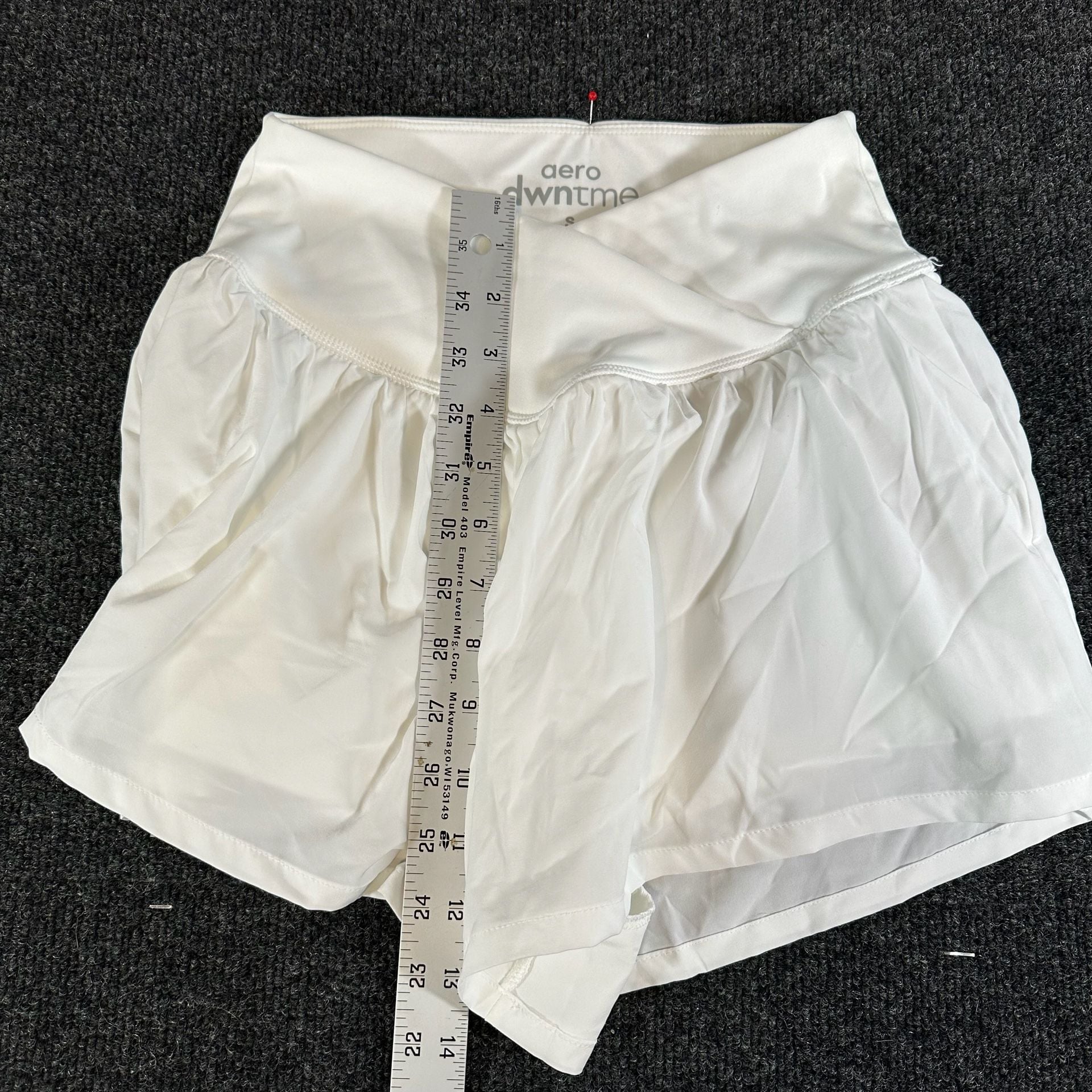 Aero Dwntme Skort Size S White Athletic Crossover Flutter 7