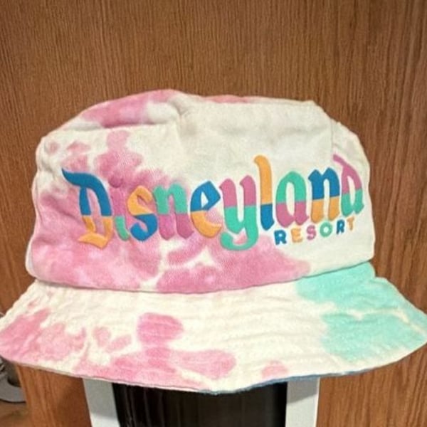 Disney Spirit Jersey Disneyland Resort Bucket Hat Tie Dye Multi-Color
