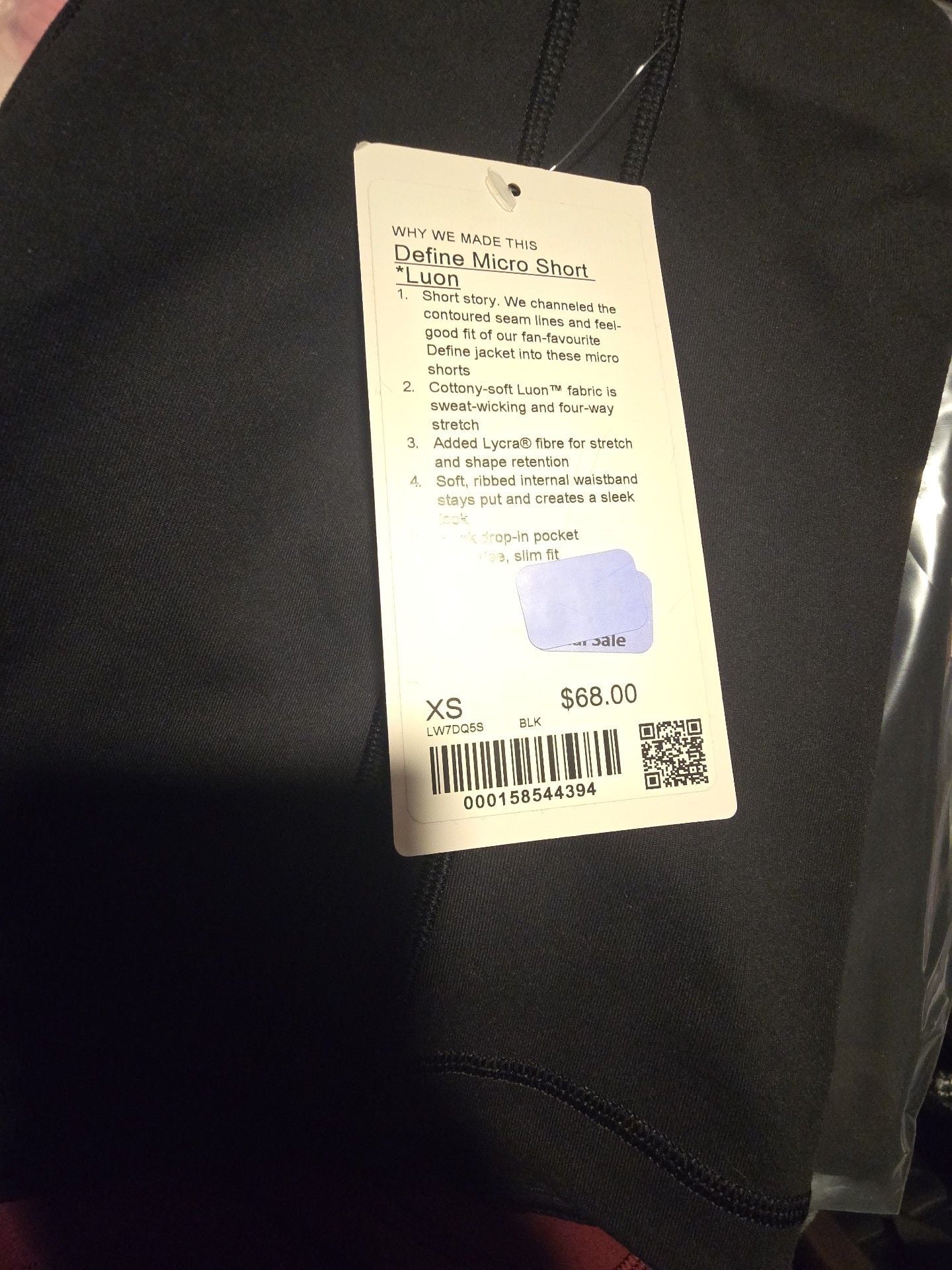 134 Lululemon Define Micro Short Luon XS MSRP $68! 7