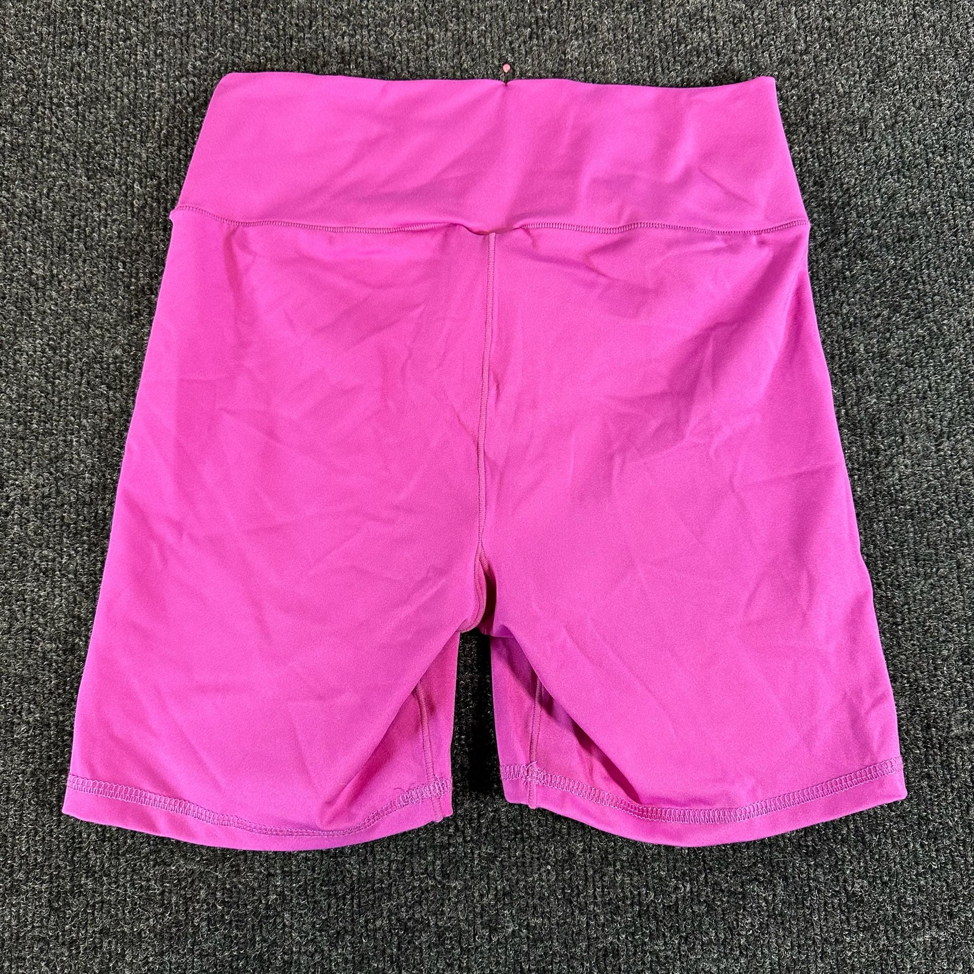 Happily Grey Crossover Bike Shorts Size S Pink High Waisted Activewear 8