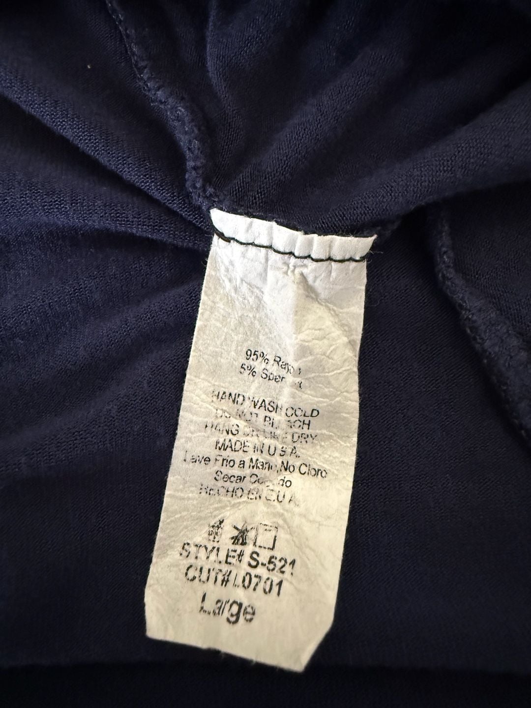 Love On Strapless Dress Size Large Navy Blue Tube Midi 7