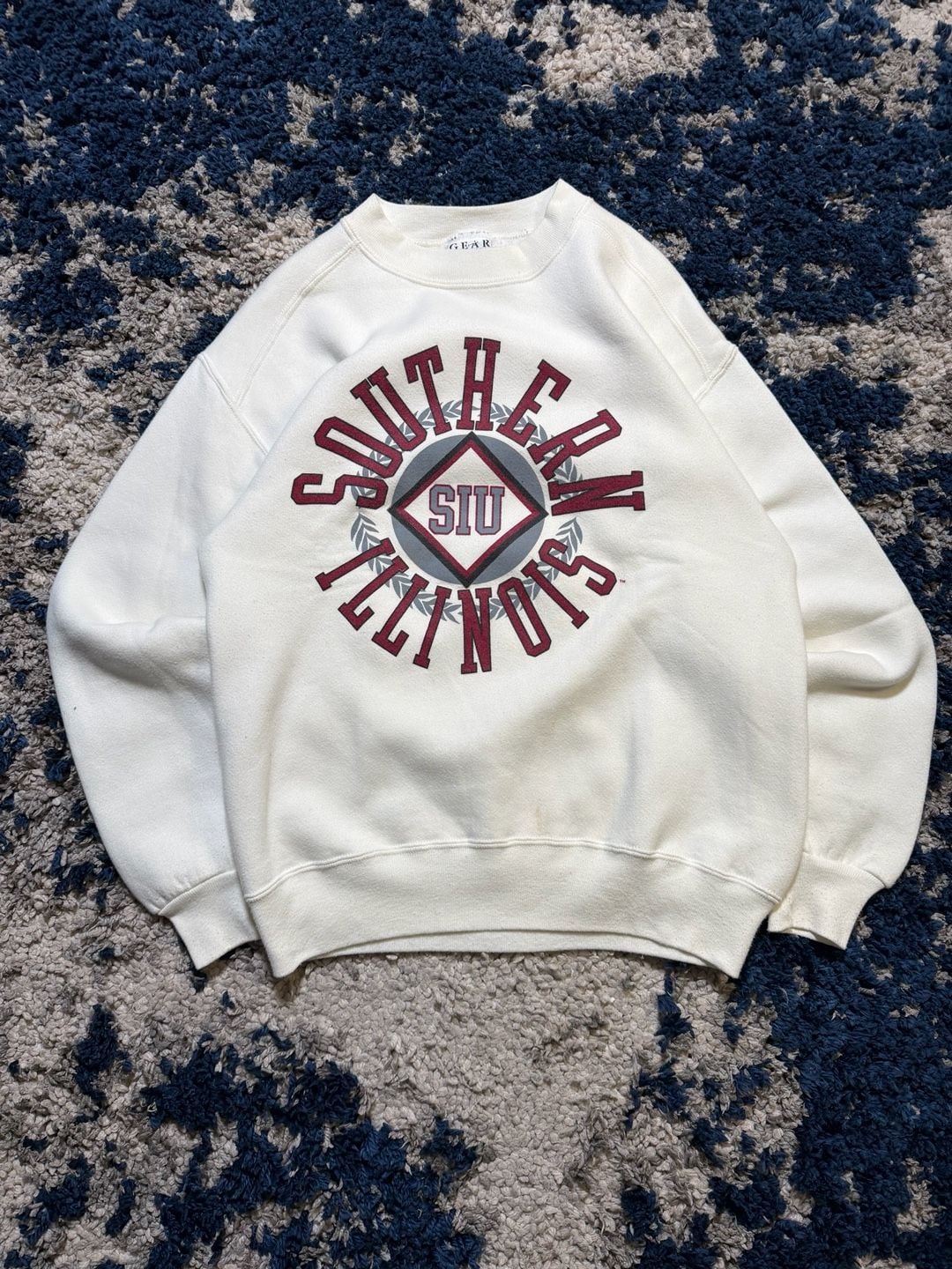 Gear For Sports Southern Illinois Sweatshirt Size M Vintage White 2