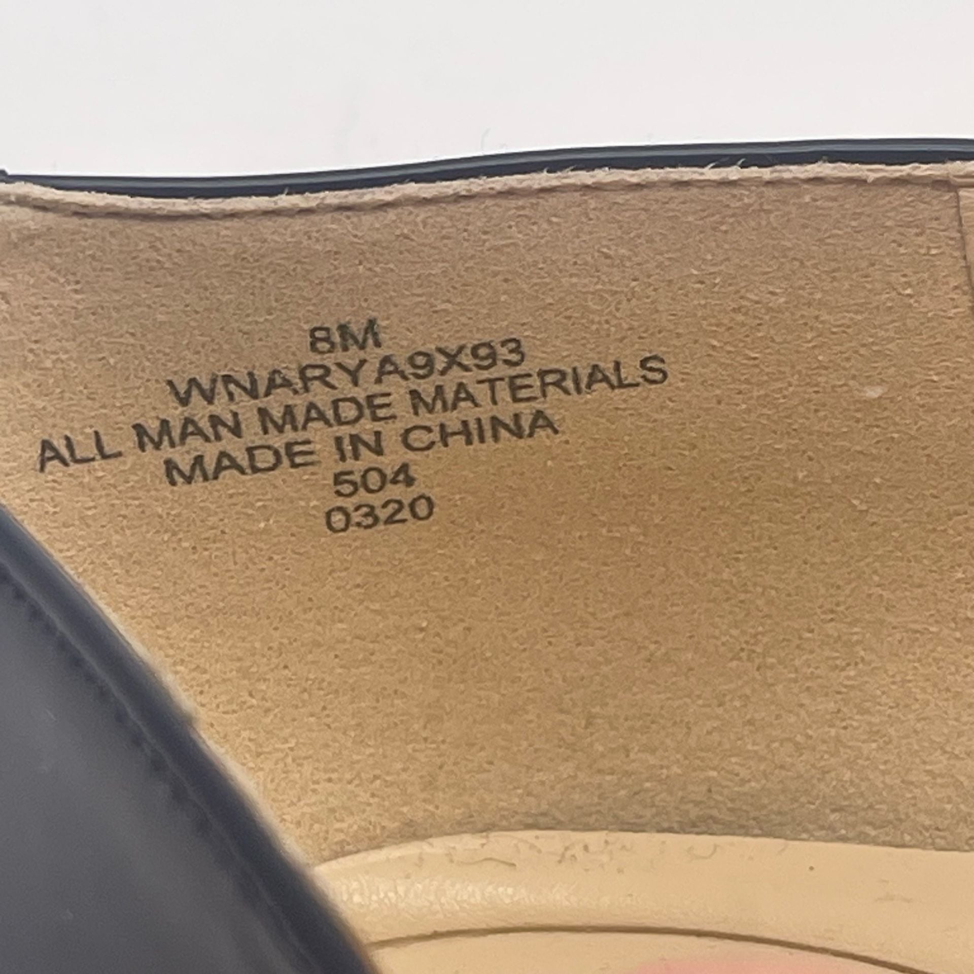 Nine West Wnary A9X93 Size 8M Navy Patent Block Heel Pumps 4