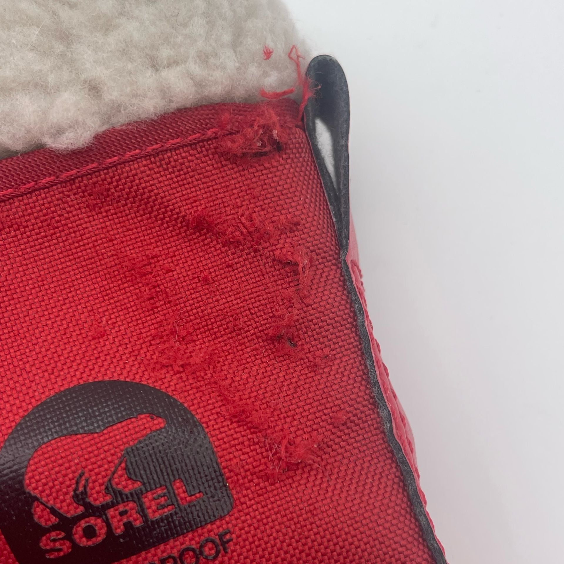 Sorel Yoot Pac Nylon WP Kids Snow Boots Size 4 Red Waterproof 5