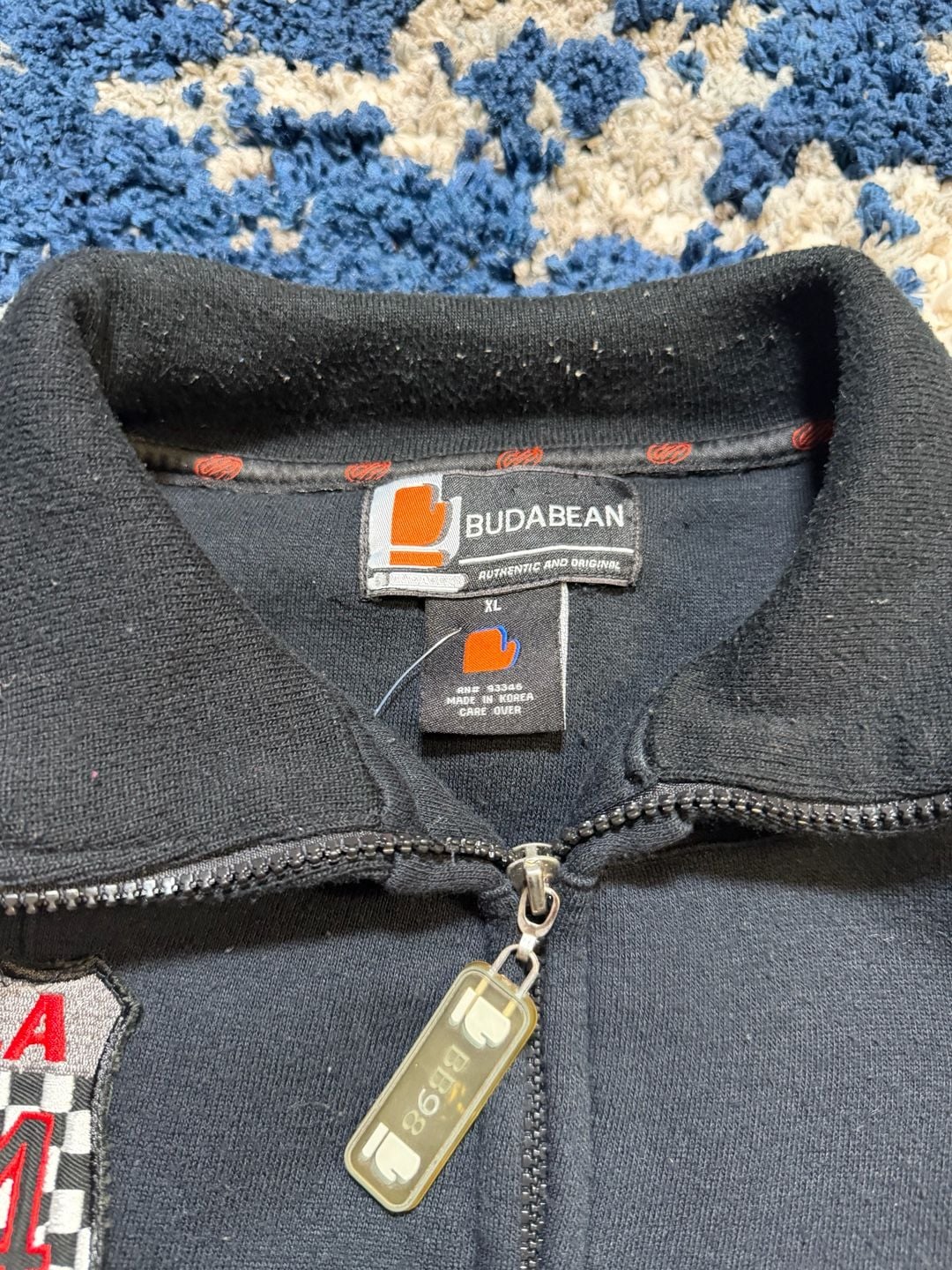 Budabean Atlanta Racing Jacket Size XL Black Orange 4
