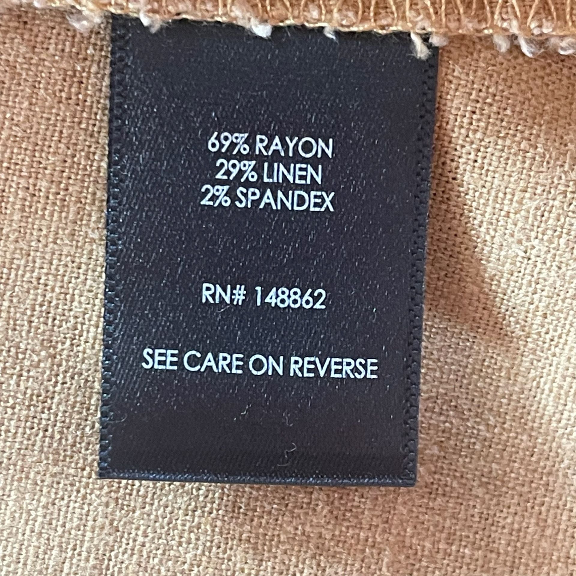 Torrid Utility Vest Size 4 Tan Linen Blend Cargo Pocket Drape Front 8