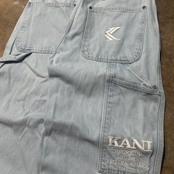 Vintage Karl Kani Embroidered Carpenter Jeans