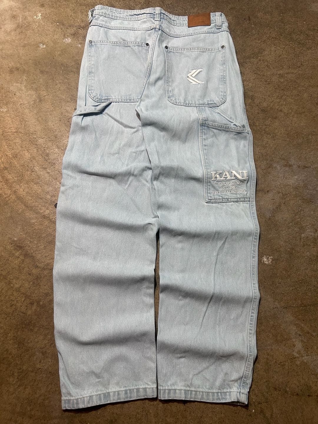 Vintage Karl Kani Embroidered Carpenter Jeans 3