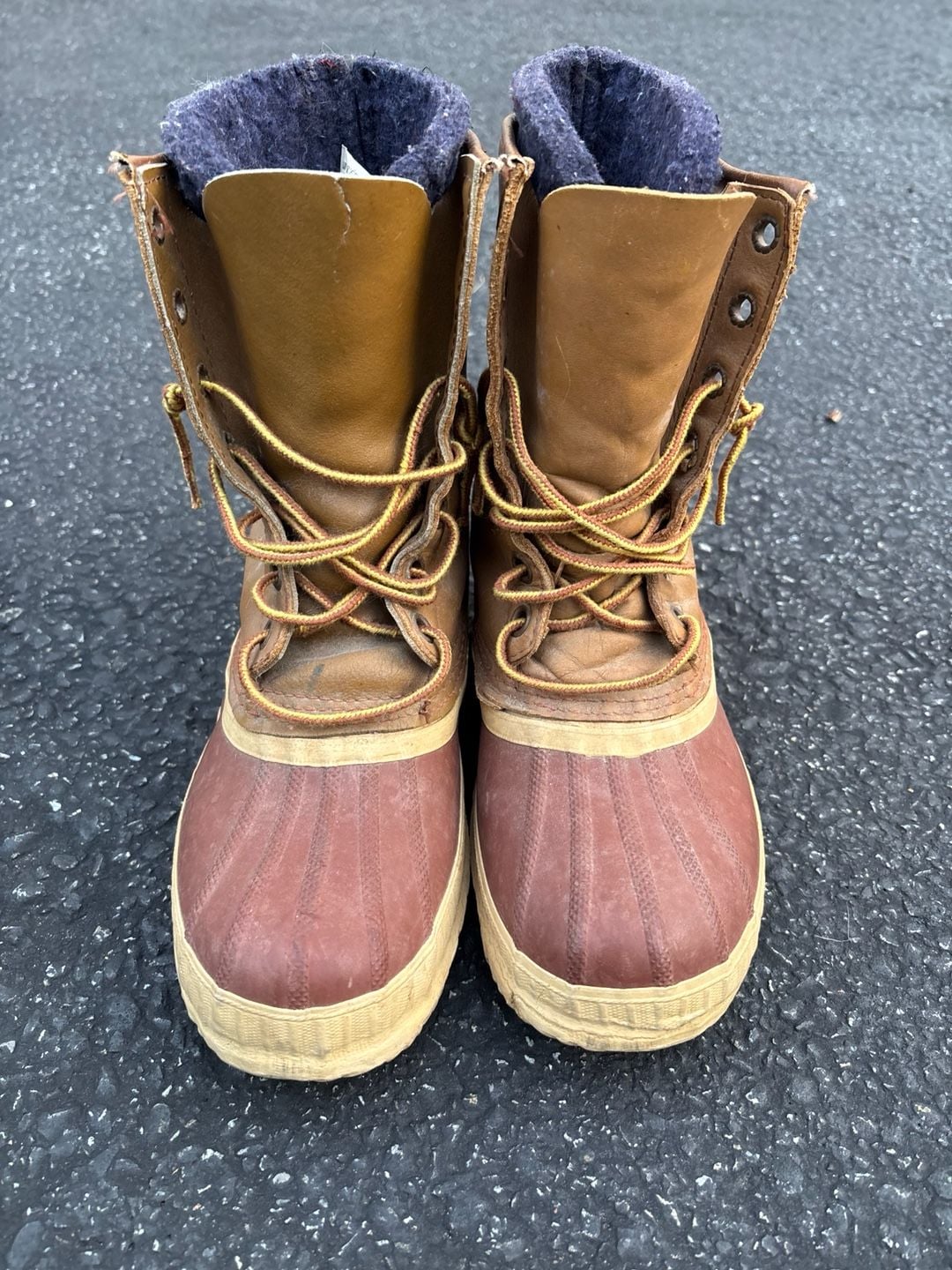 Sorel Vintage Kaufman Premium Snow Boots Tan Brown Wool Insulated size W 7 7