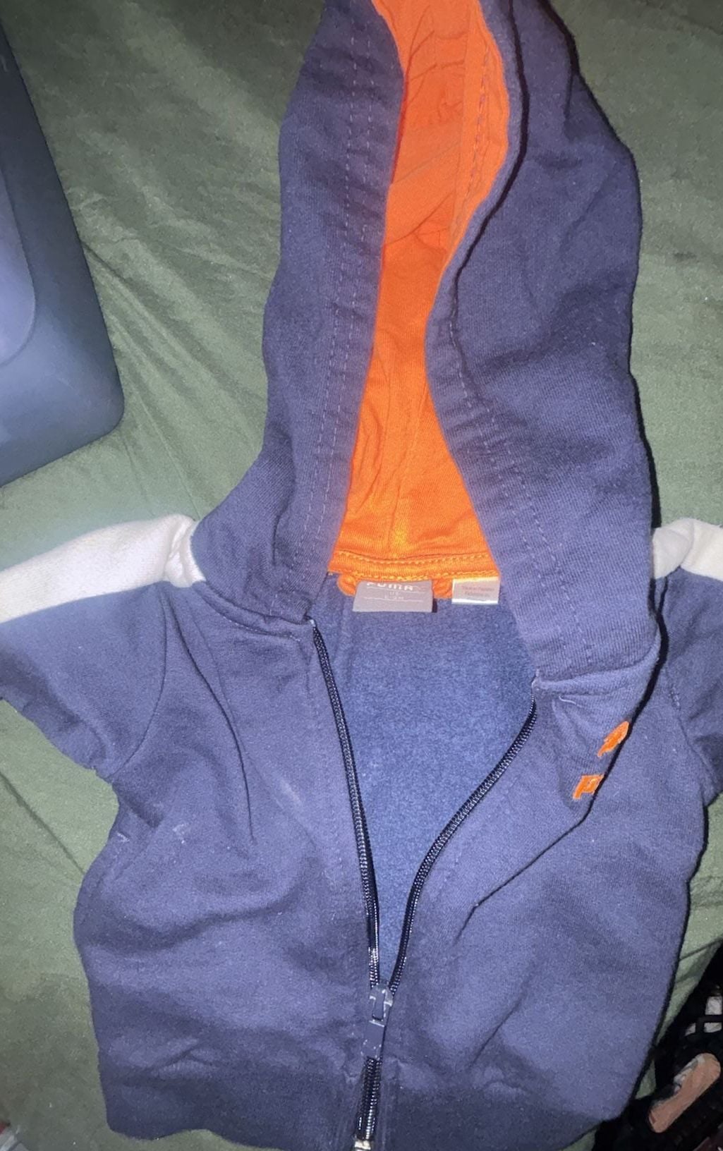Puma Zip Up Hoodie Blue Orange 0-3 months 3