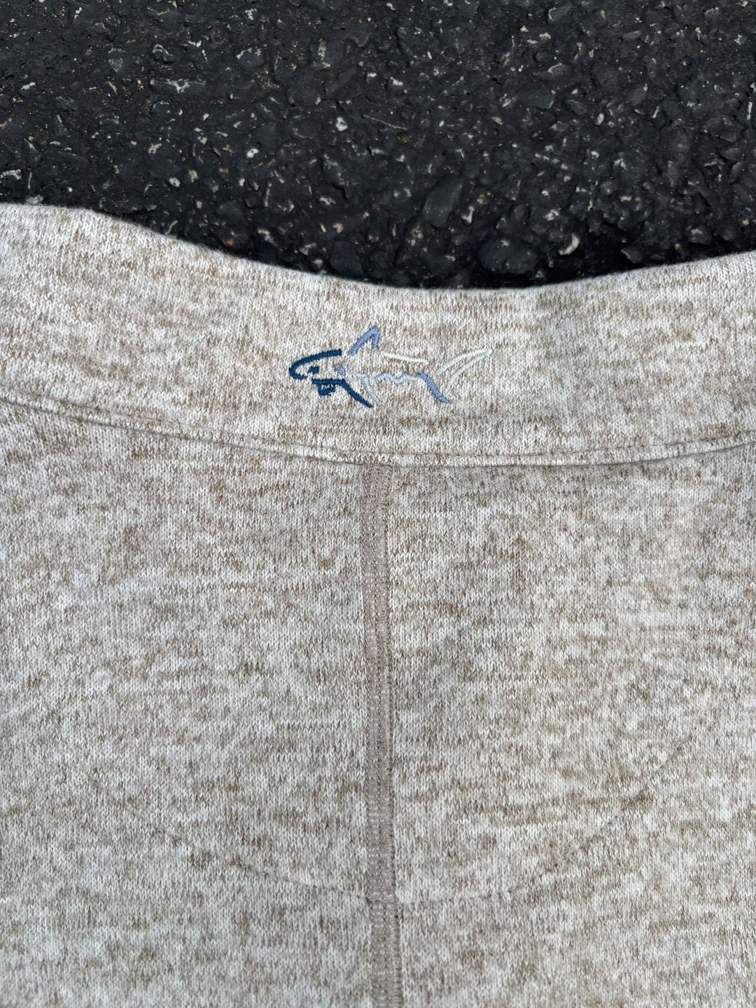Greg Norman Half-Zip Pullover Size XXL Heather Beige Elbow Patches 8