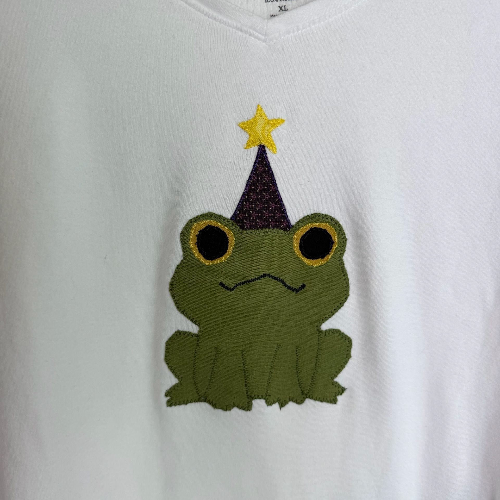Vintage Wizard Frog Patchwork Tee 7