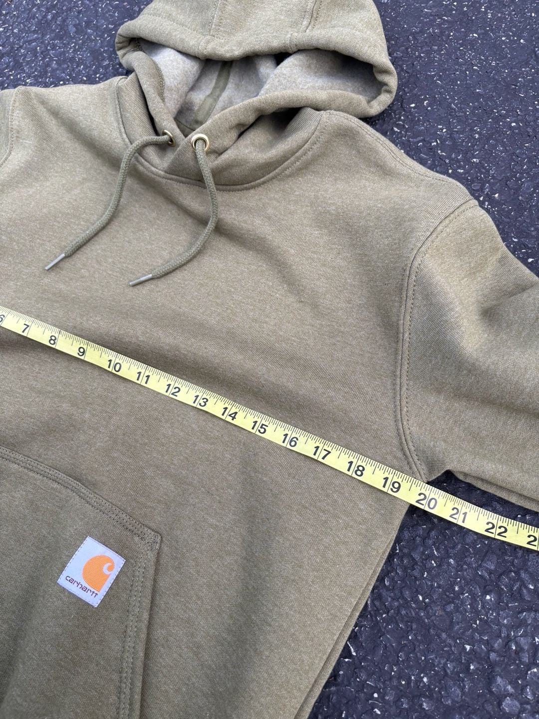 NWT Carhartt K288 Hoodie Size XS Olive Green Loose Fit Logo Sleeve 8