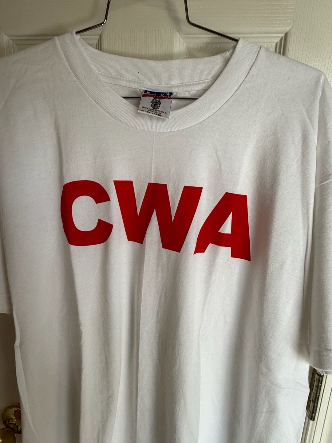 Union Made CWA Event Staff T-Shirt 2X-Large White Cotton USA 2