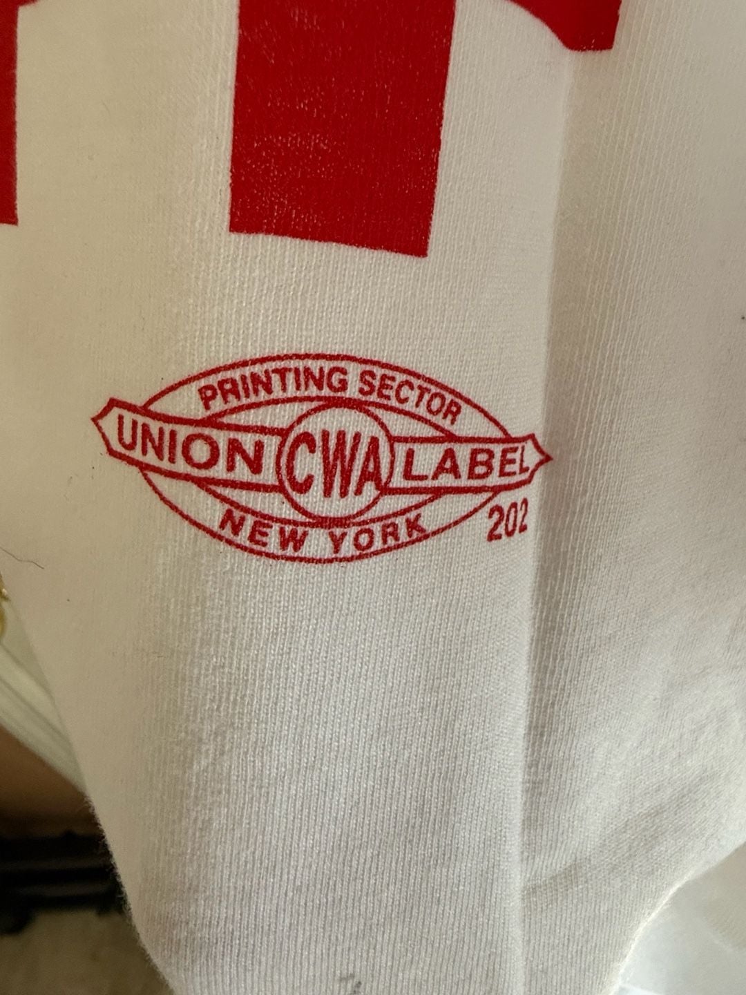 Union Made CWA Event Staff T-Shirt 2X-Large White Cotton USA 4