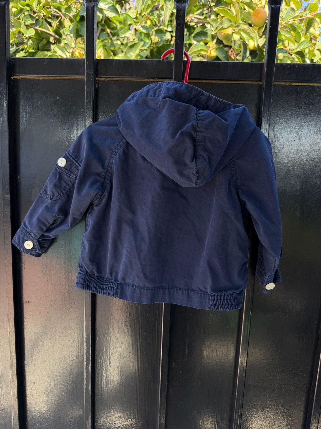 Polo Ralph Lauren Zip Hooded Jacket Size 18M Navy Blue Red Pony 4