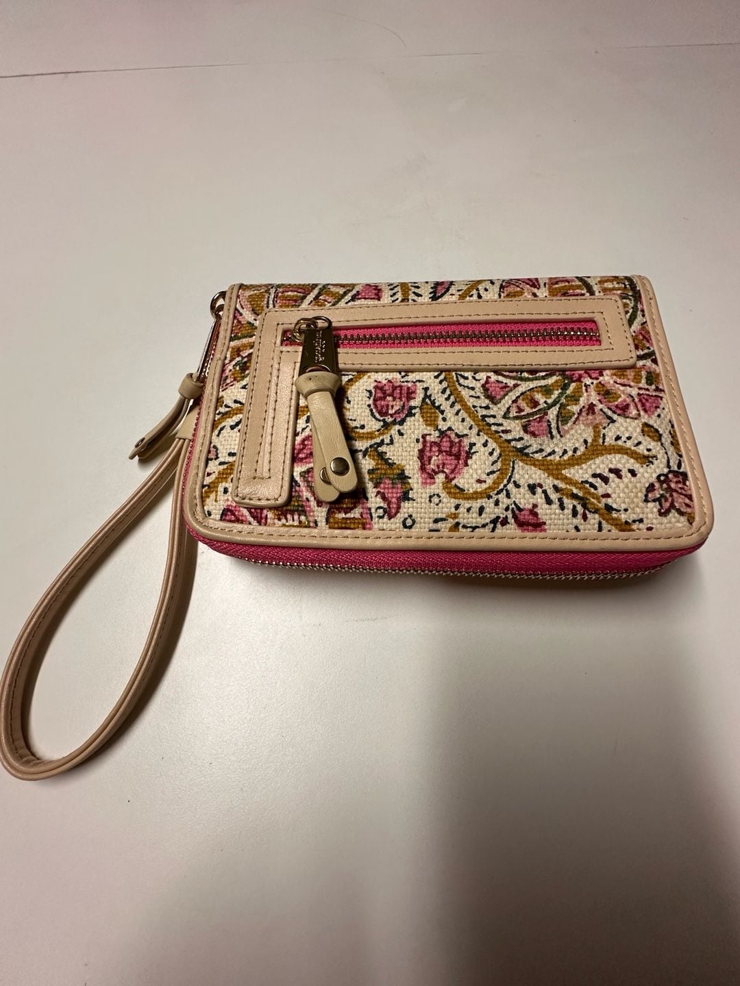 Spartina 449 Hamilton Rug Print Zip Around Wallet Wristlet 2