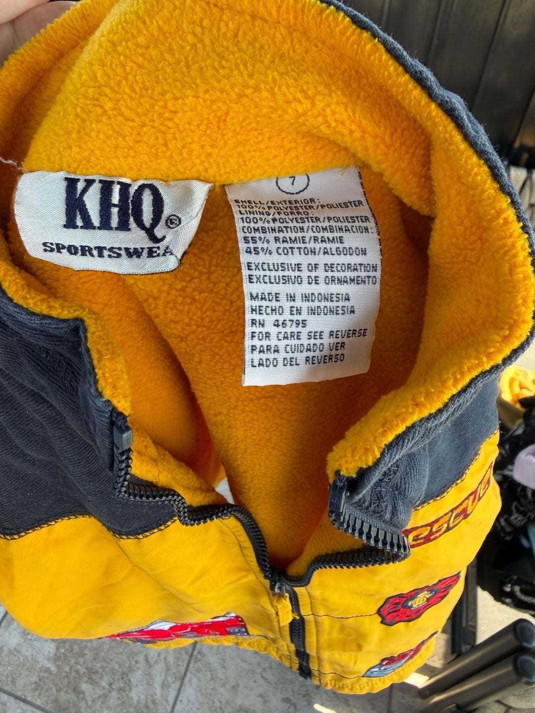 Vtg Khq Sportswear Firefighter Vest Size 7 Yellow Fire Truck Rescue 4
