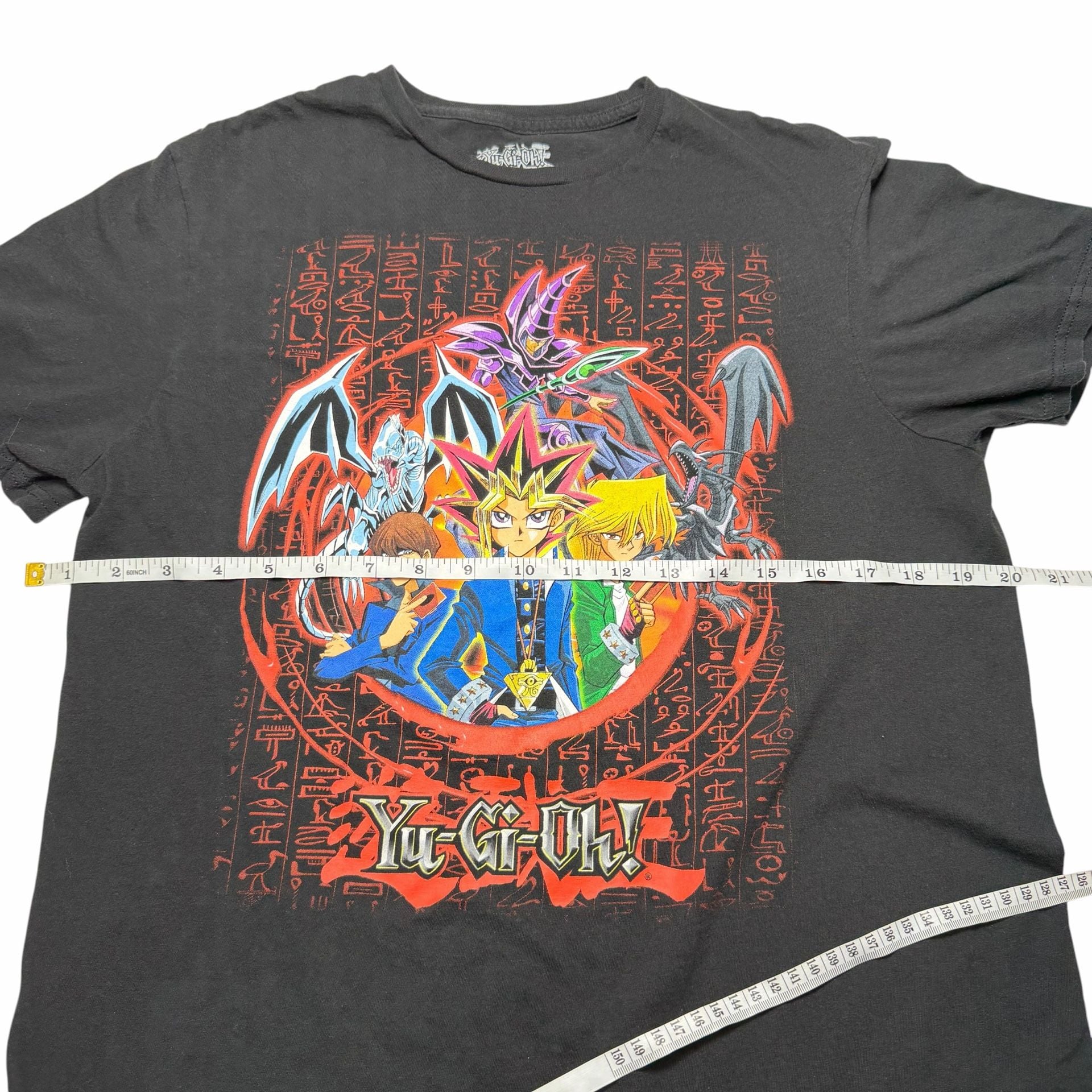Yu-Gi-Oh! Graphic T-Shirt Size M Black Anime Characters Cotton 5