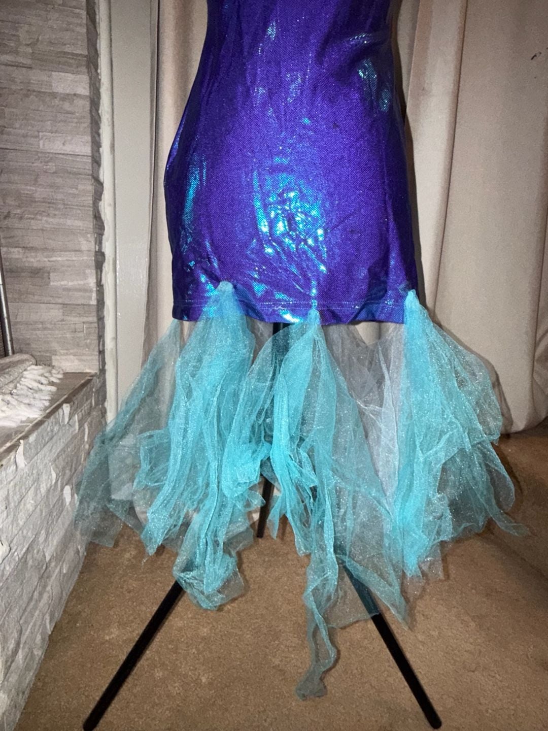 Formula X Mermaid Costume Tube Dress Purple Blue 3