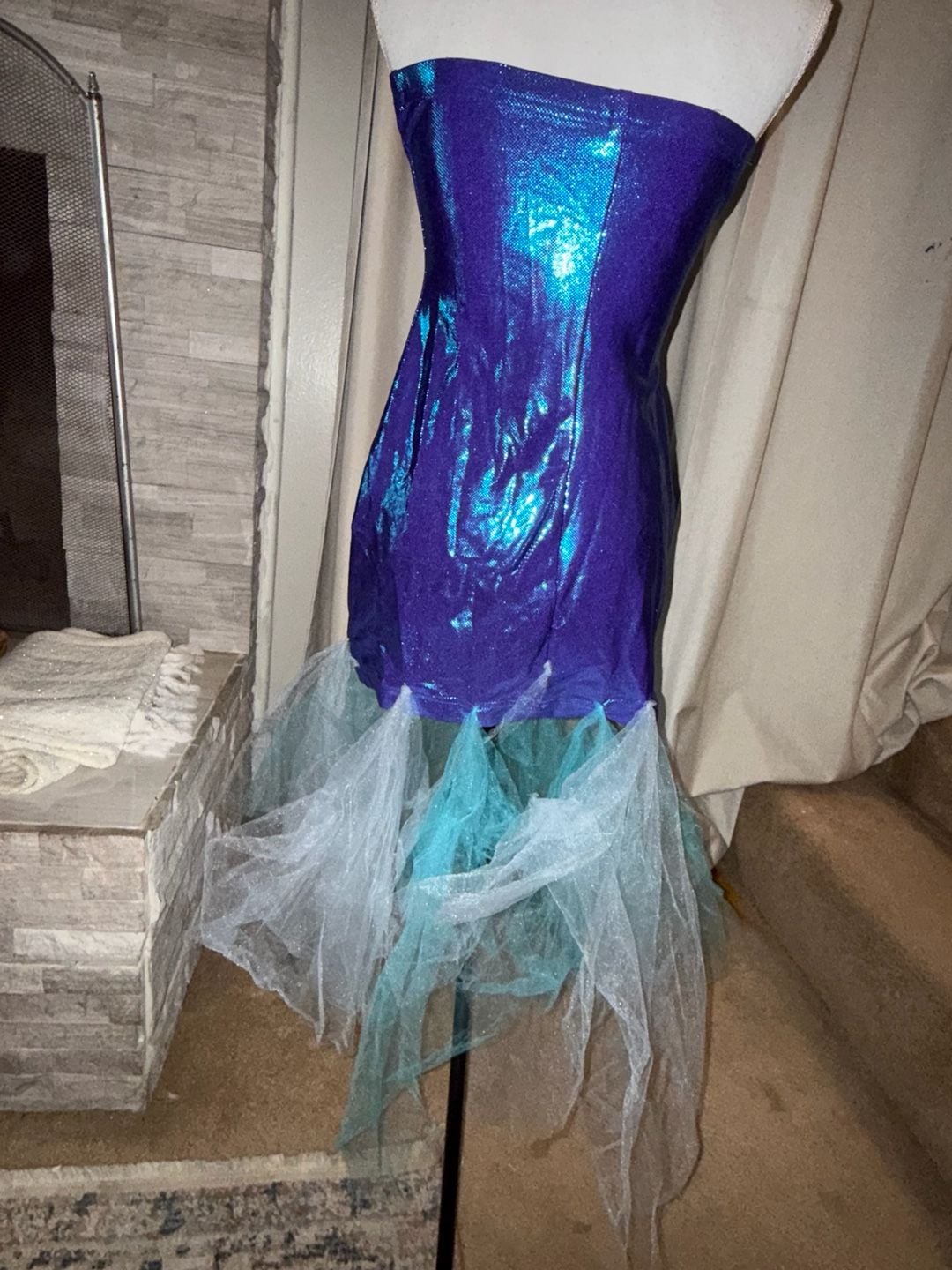 Formula X Mermaid Costume Tube Dress Purple Blue 4