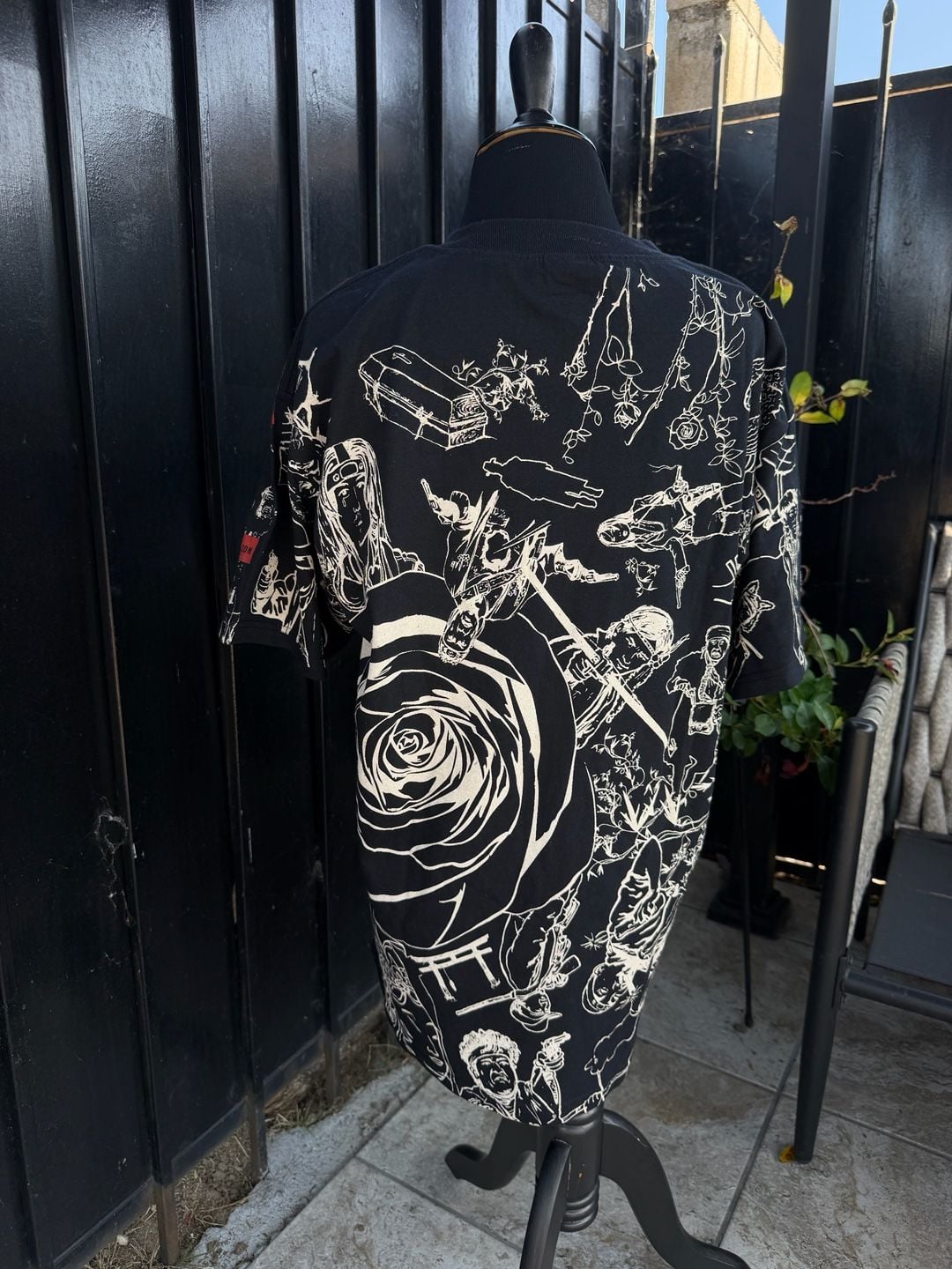Vtg Sukiyaki Western Django T-Shirt All Over Print Graphic Tee 4