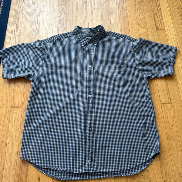 Vintage Y2K Abercrombie & Fitch Plaid Button Down Shirt Mens L 