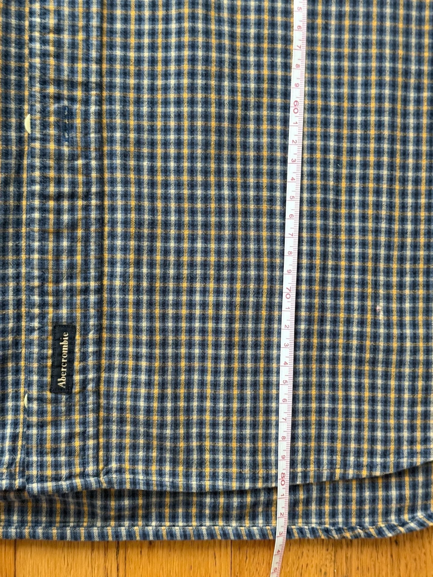 Vintage Y2K Abercrombie & Fitch Plaid Button Down Shirt Mens L 5