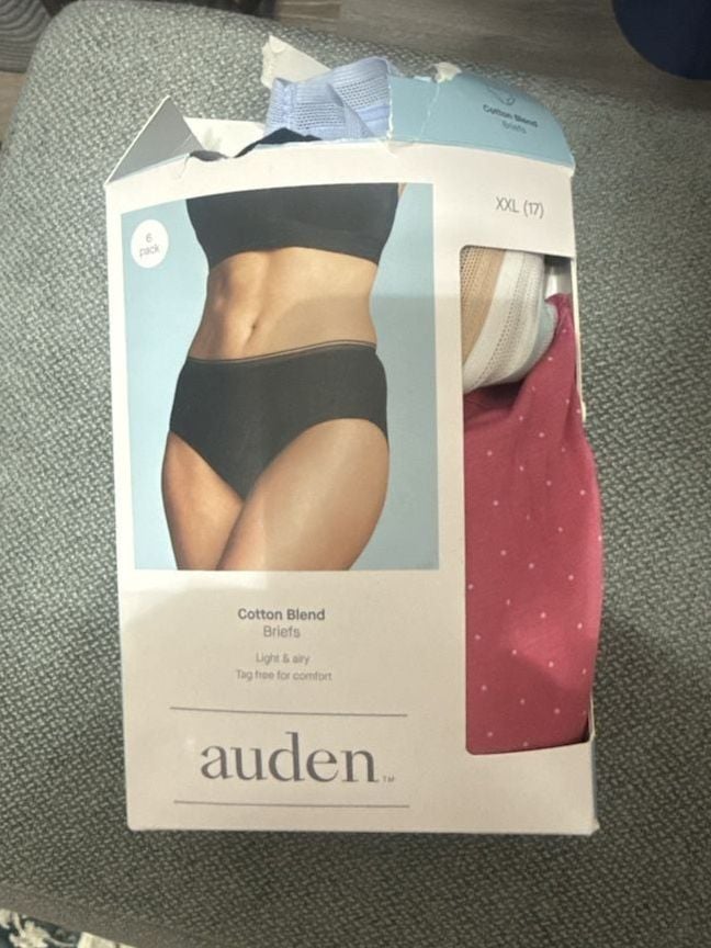 Auden Cotton Blend Briefs Size XXL 6-Pack 1