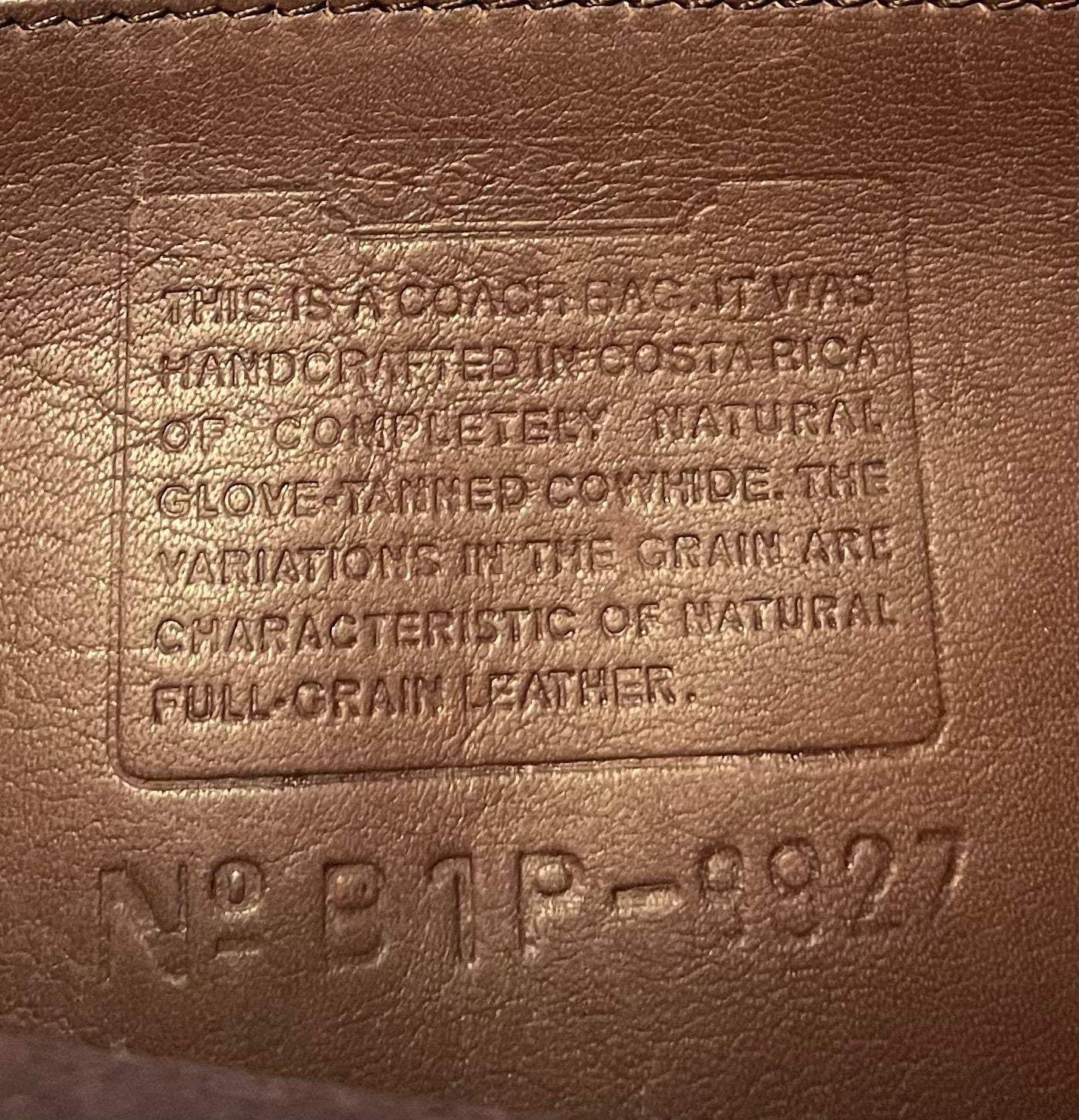 Vintage Coach 9927 Willis Bag Chocolate Brown 17