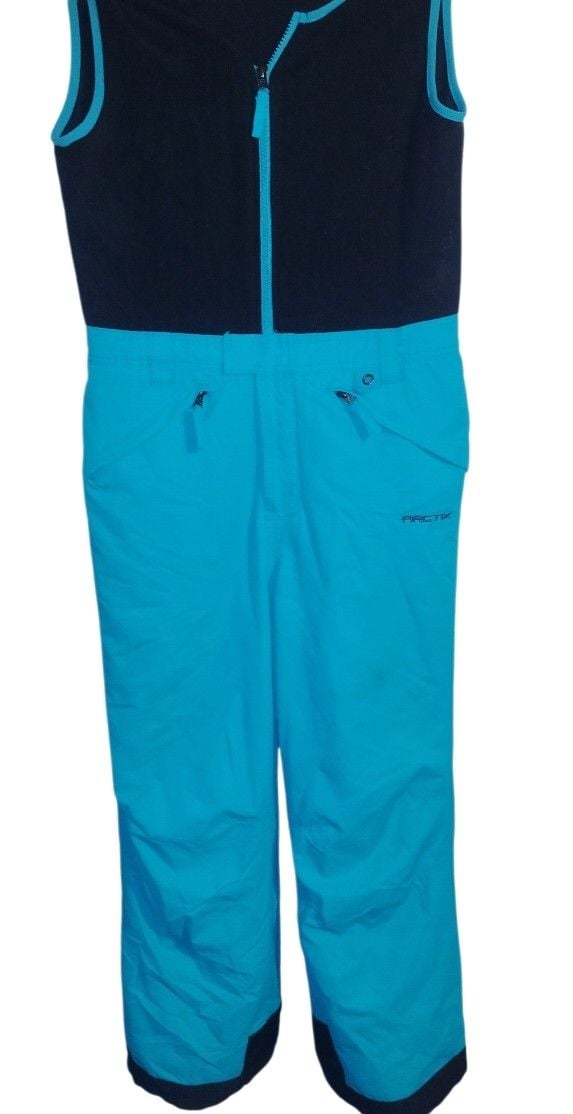 NWOT Arctix Kids Fleece Top Snow Pants Bib Overalls Nautical Blue Small 8 1