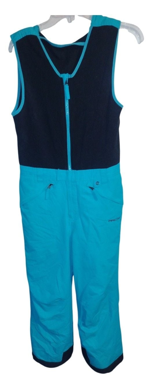 NWOT Arctix Kids Fleece Top Snow Pants Bib Overalls Nautical Blue Small 8 2