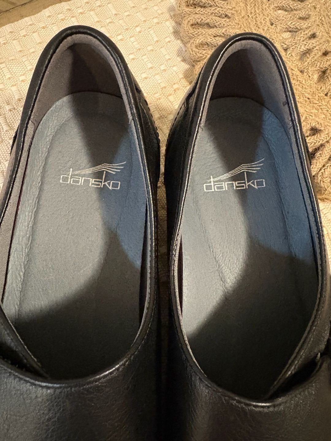 Dansko Franny Black Leather Loafer Flats Shoes size 10.5 US 4