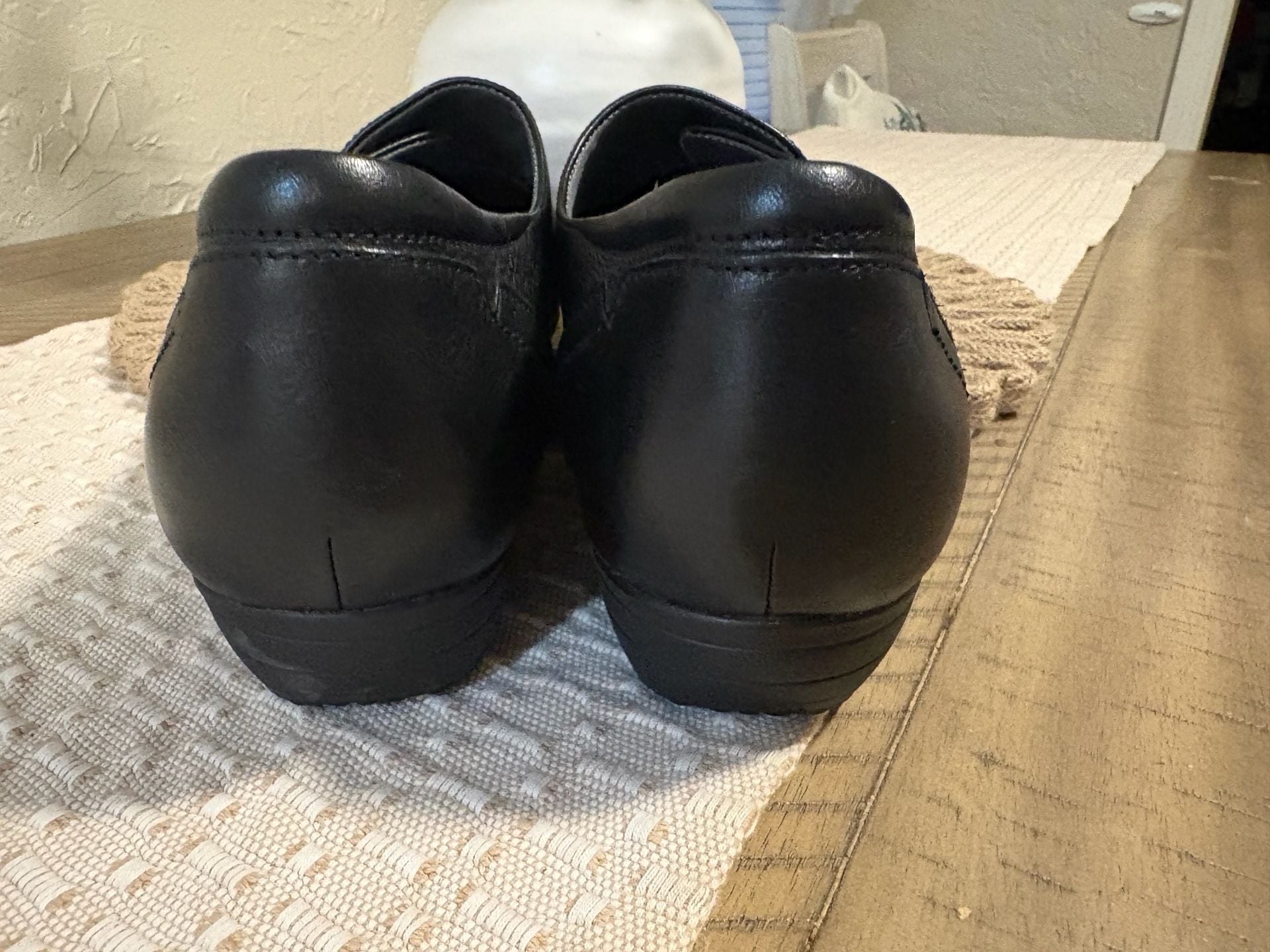 Dansko Franny Black Leather Loafer Flats Shoes size 10.5 US 9