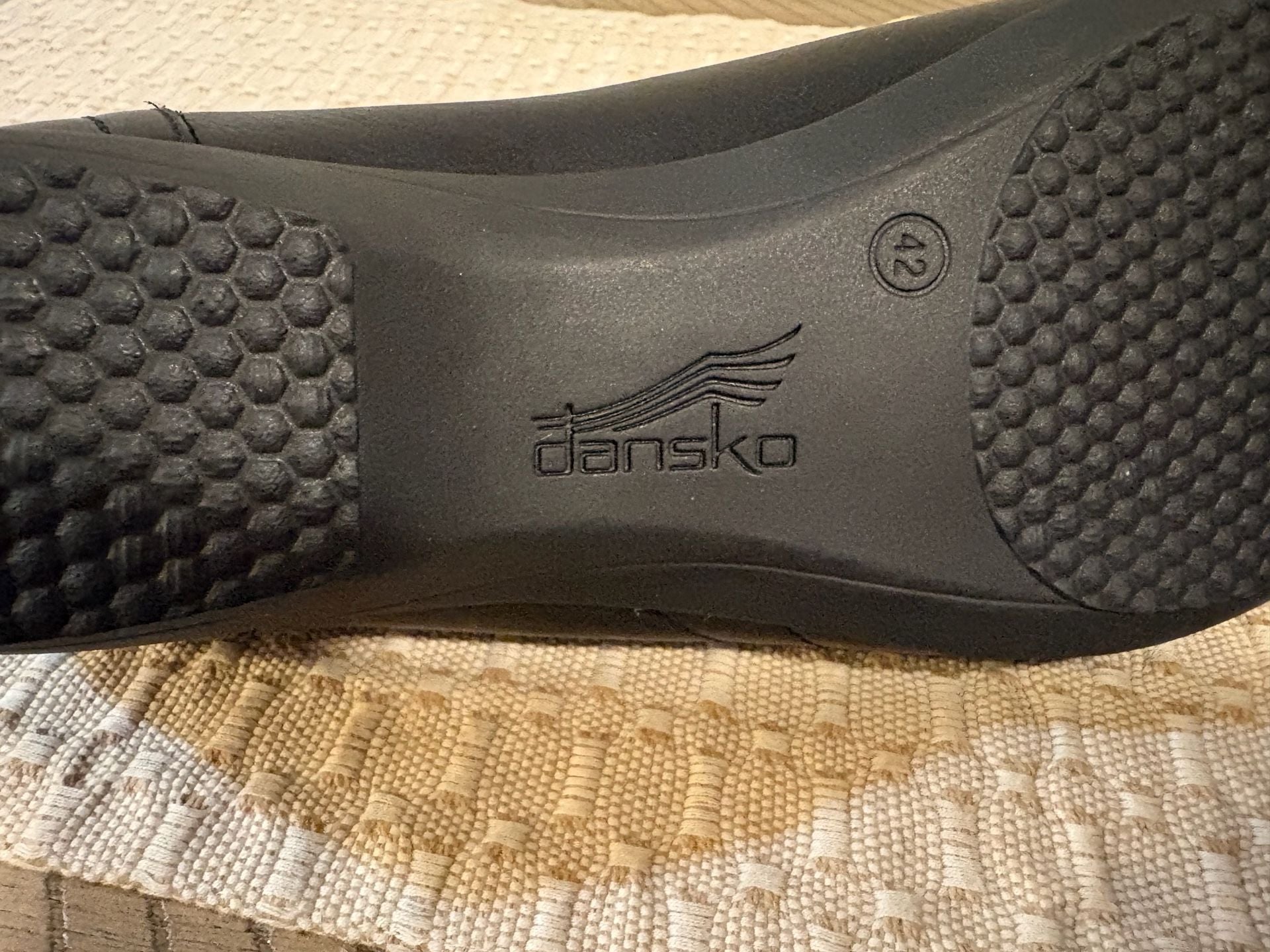 Dansko Franny Black Leather Loafer Flats Shoes size 10.5 US 11