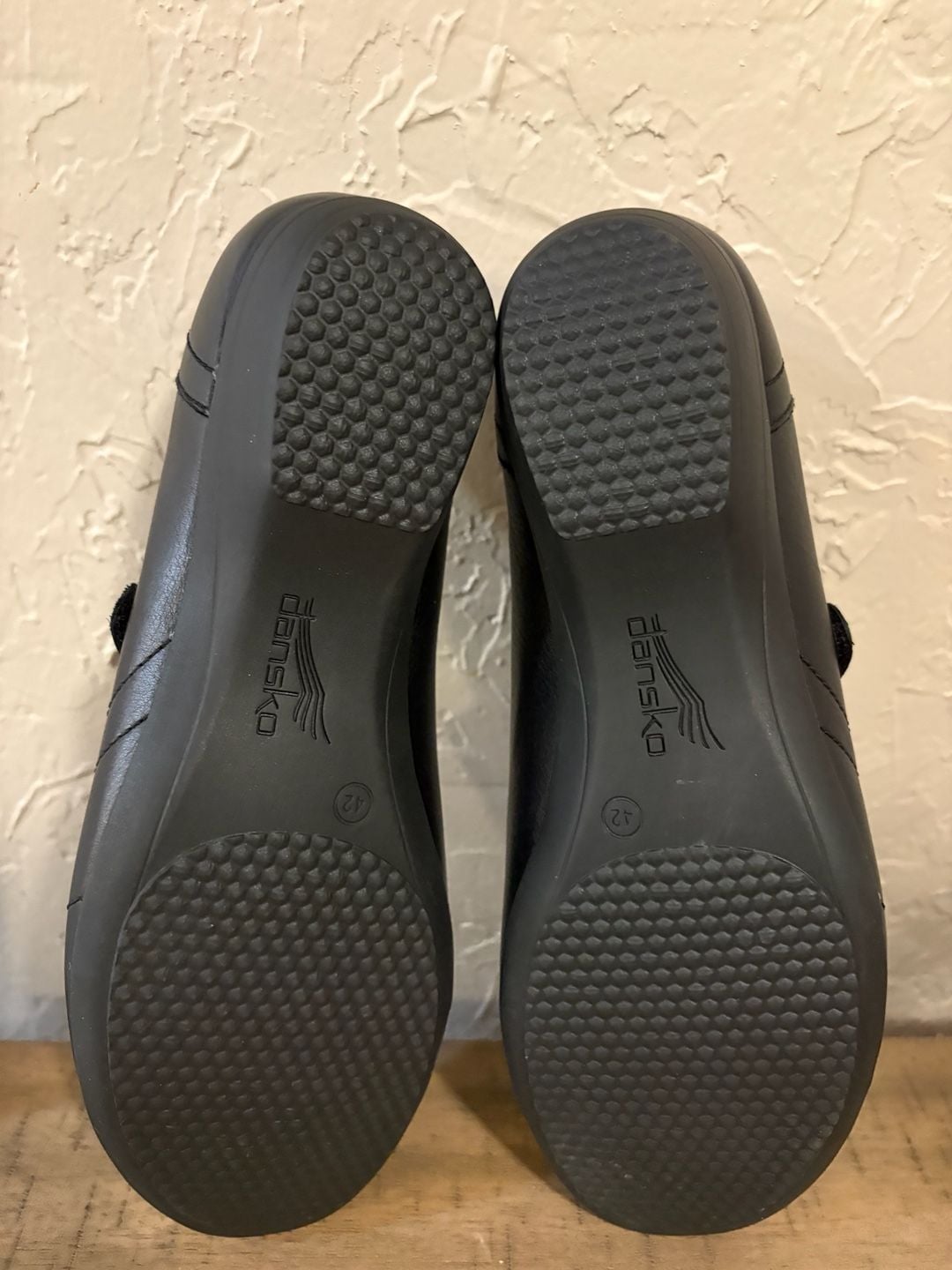 Dansko Franny Black Leather Loafer Flats Shoes size 10.5 US 12