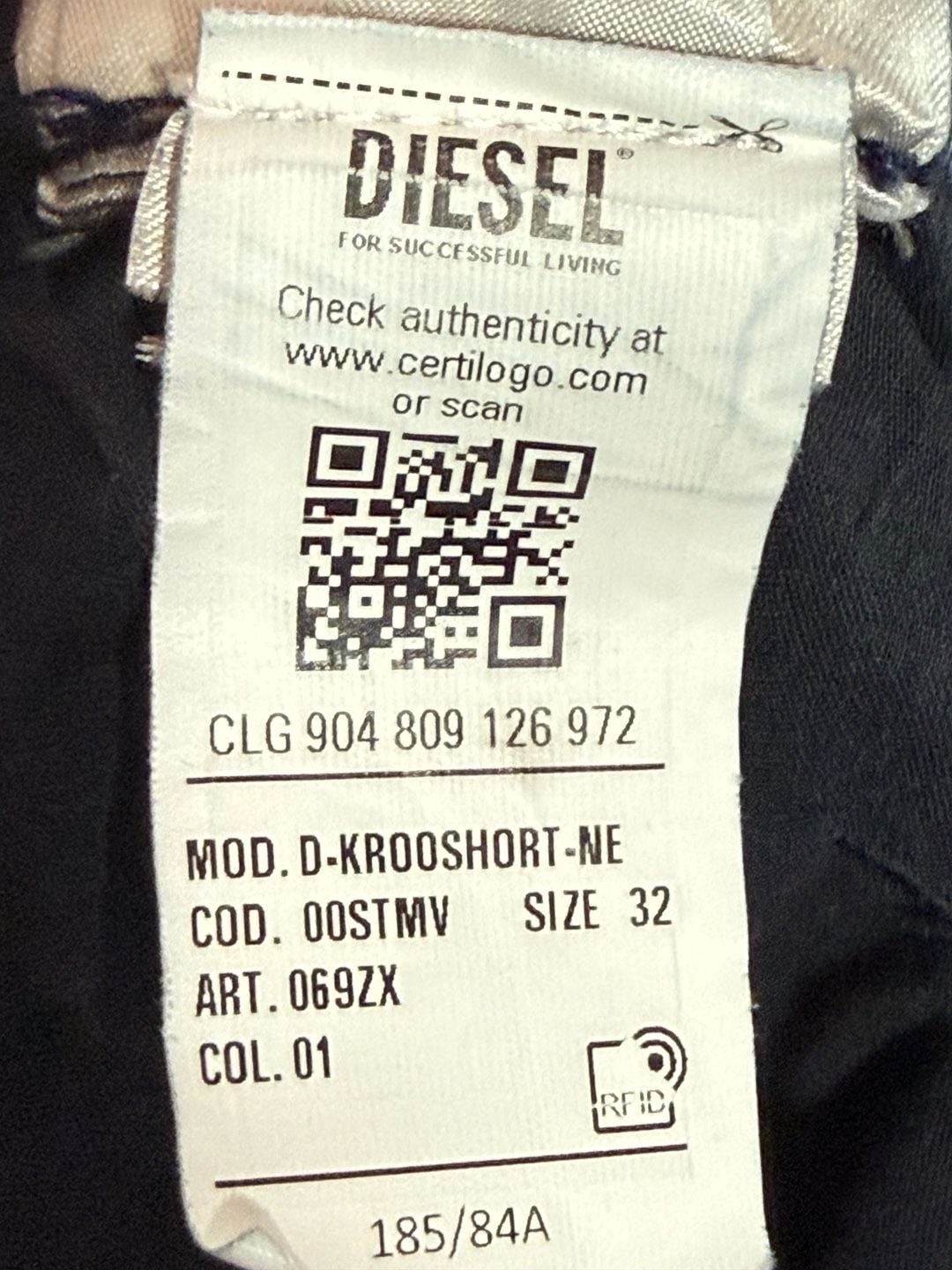 Diesel JoggJeans Denim Shorts Blue 9