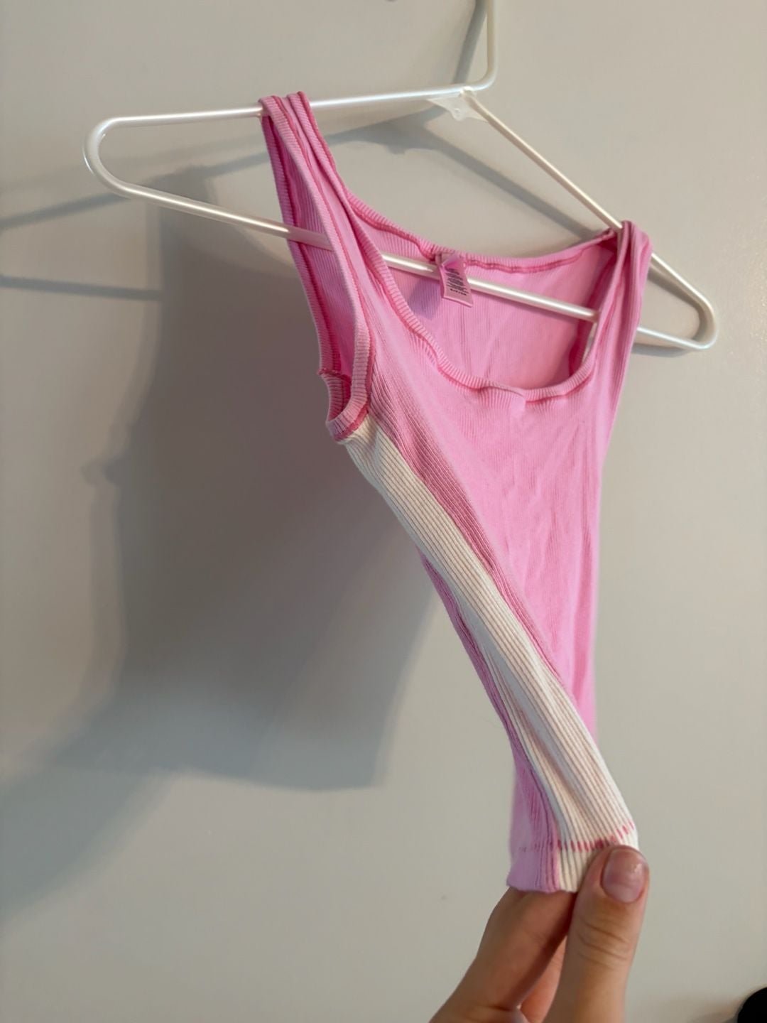 Skims Cotton Rib Tank And Legging Set Size S Pink 7