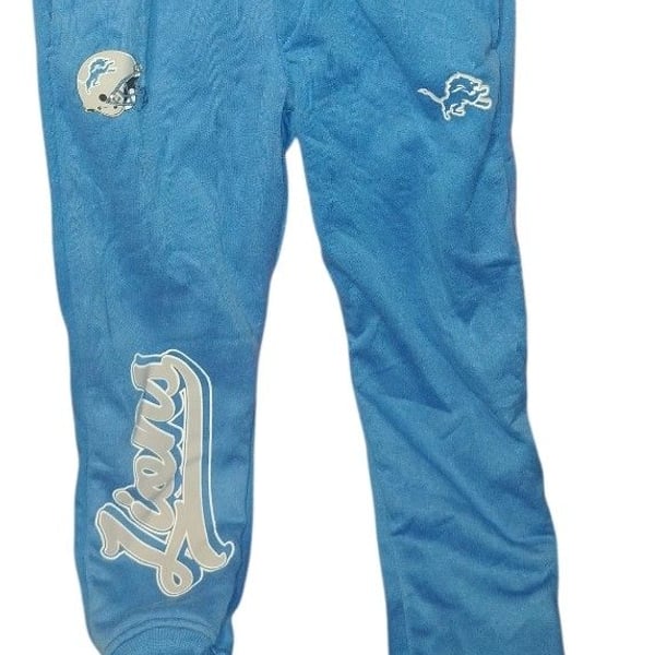 Ultra Game NFL Detroit Lions Jogger Sweatpants Size 14-16 Blue