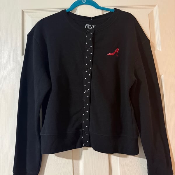 The Devil Wears Prada Cardigan Size XL Black Everybody Wants To Be Us