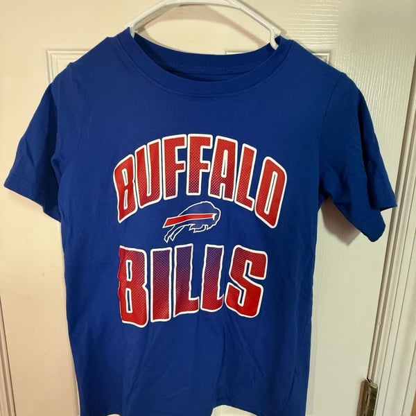 NFL Buffalo Bills T-Shirt Size 10/12 Blue Football