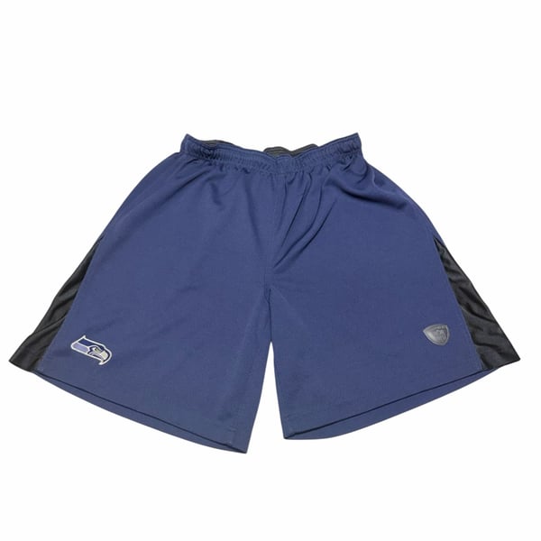 Reebok Seattle Seahawks Onfield Shorts Size M Blue Performance NFL