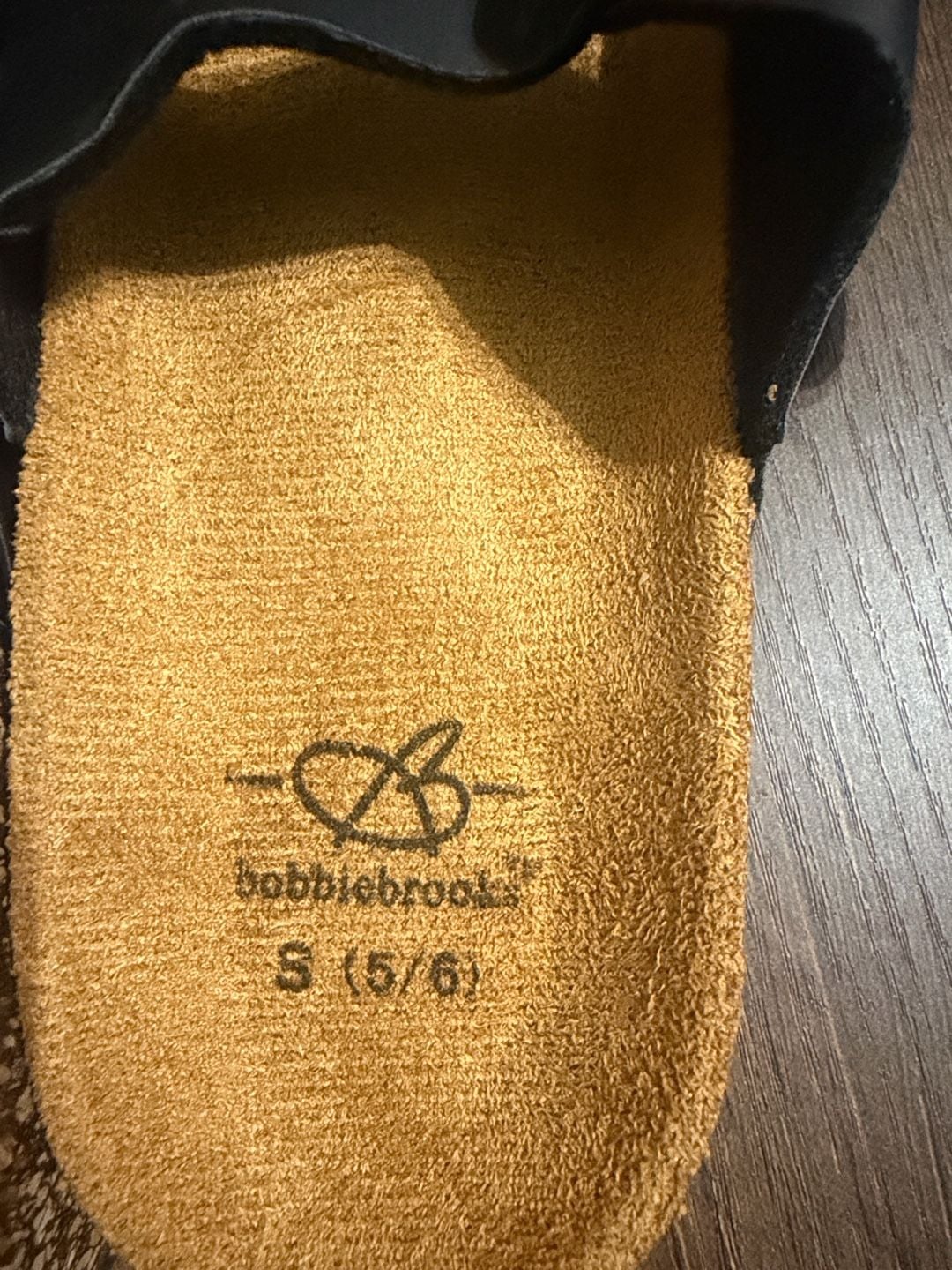 Bobbie Brooks Double Strap Sandals Size S (5/6) Black 3